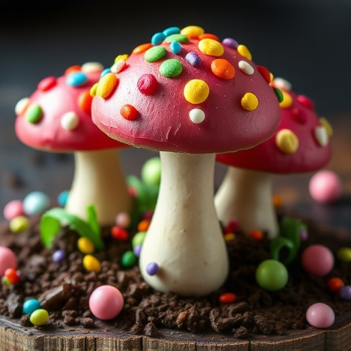 Colorful Magic Mushroom Chocolates