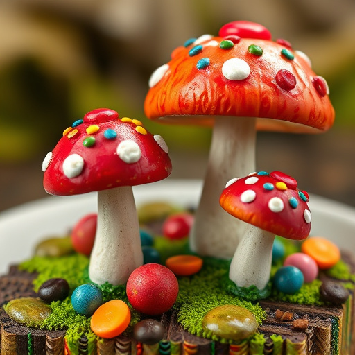 Colorful Magic Mushroom Chocolates