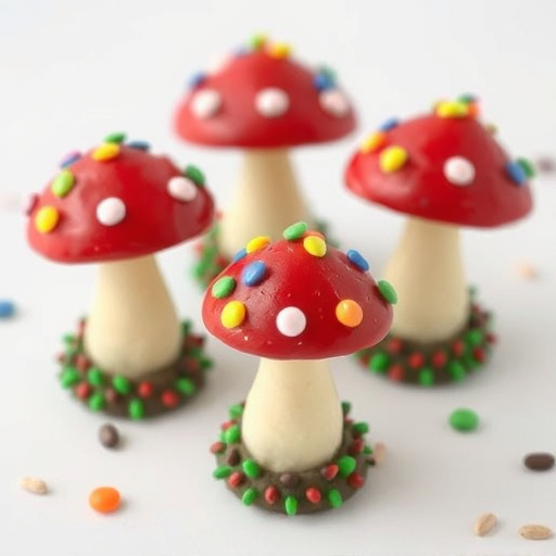 Colorful Magic Mushroom Chocolates