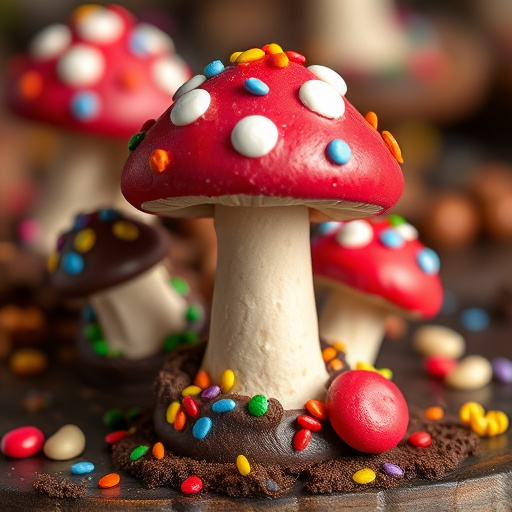 Colorful Magic Mushroom Chocolates