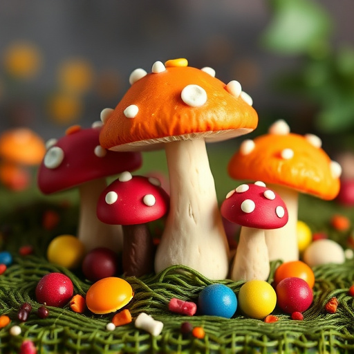 Colorful Magic Mushroom Chocolates