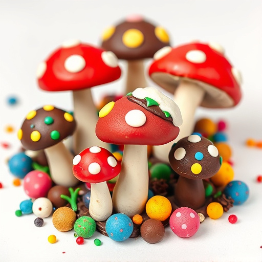 Colorful Magic Mushroom Chocolates
