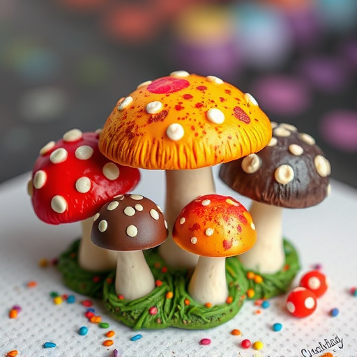 Colorful Magic Mushroom Chocolates