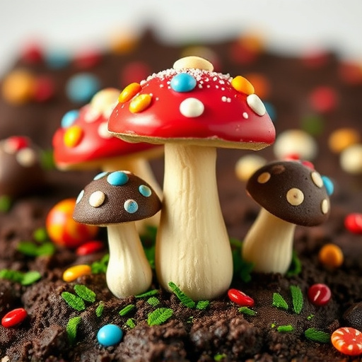 Colorful Magic Mushroom Chocolates