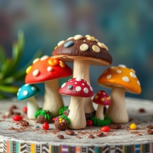 Colorful Magic Mushroom Chocolates