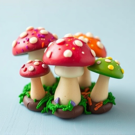 Colorful Magic Mushroom Chocolates