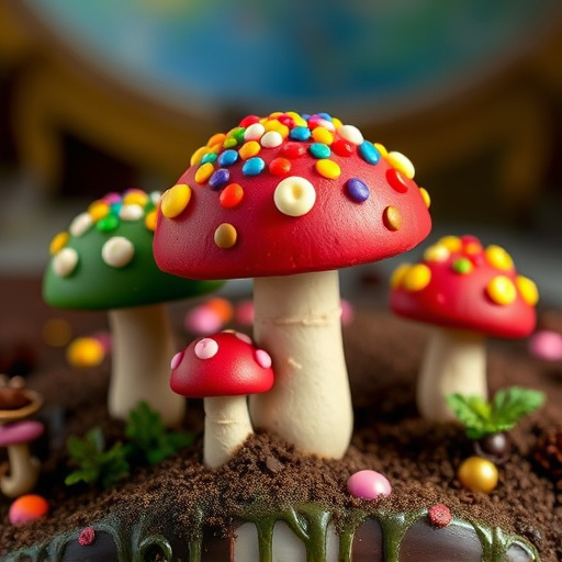 Colorful Magic Mushroom Chocolates