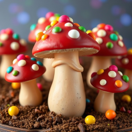 Colorful Magic Mushroom Chocolates