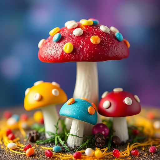 Colorful Magic Mushroom Chocolates