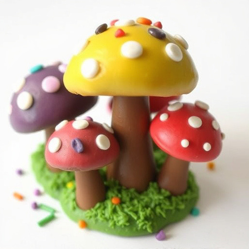Colorful Magic Mushroom Chocolates