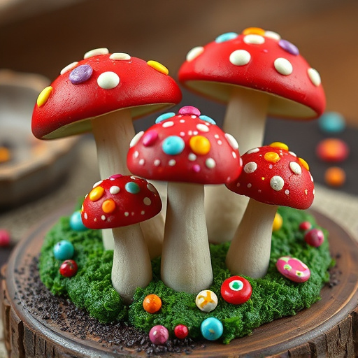 Colorful Magic Mushroom Chocolates