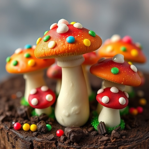 Colorful Magic Mushroom Chocolates
