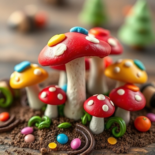 Colorful Magic Mushroom Chocolates