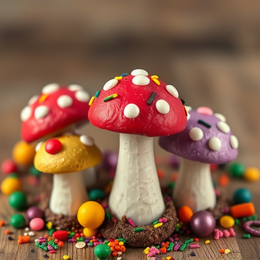 Colorful Magic Mushroom Chocolates