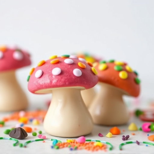 Colorful Magic Mushroom Chocolates