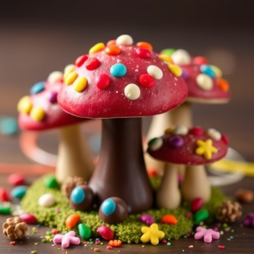 Colorful Magic Mushroom Chocolates
