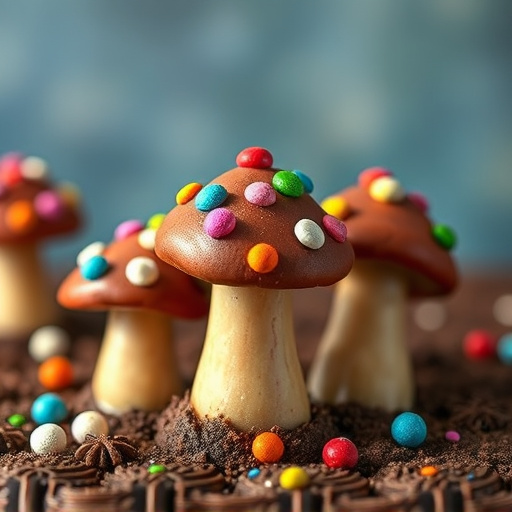 Colorful Magic Mushroom Chocolates