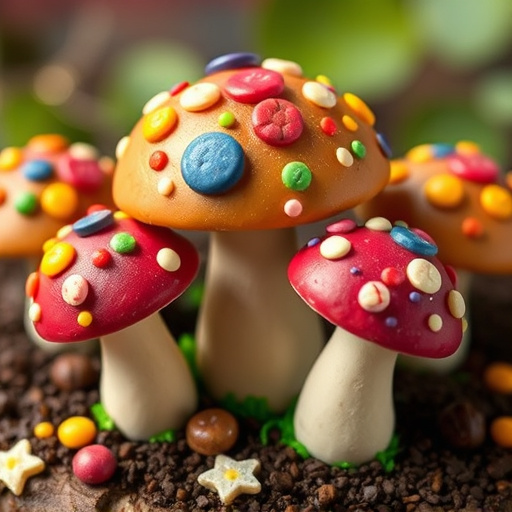 Colorful Magic Mushroom Chocolates