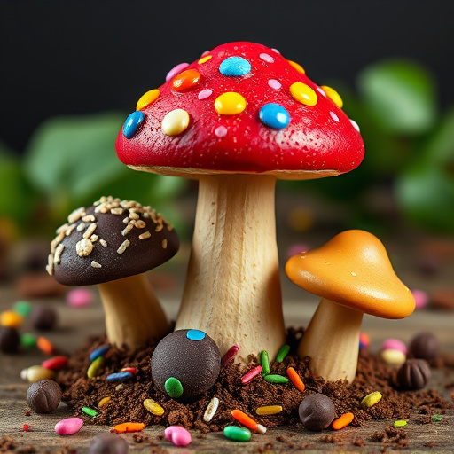 Colorful Magic Mushroom Chocolates