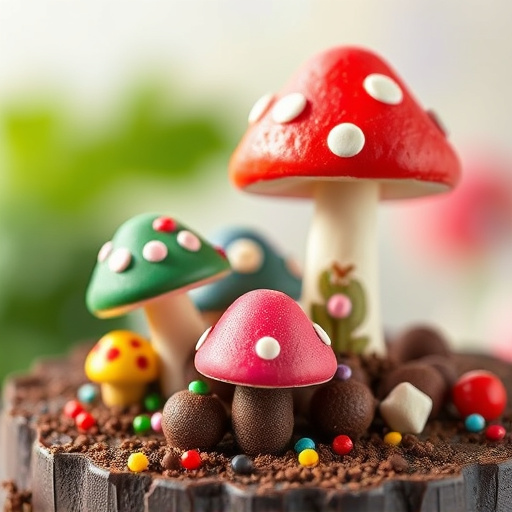 Colorful Magic Mushroom Chocolates