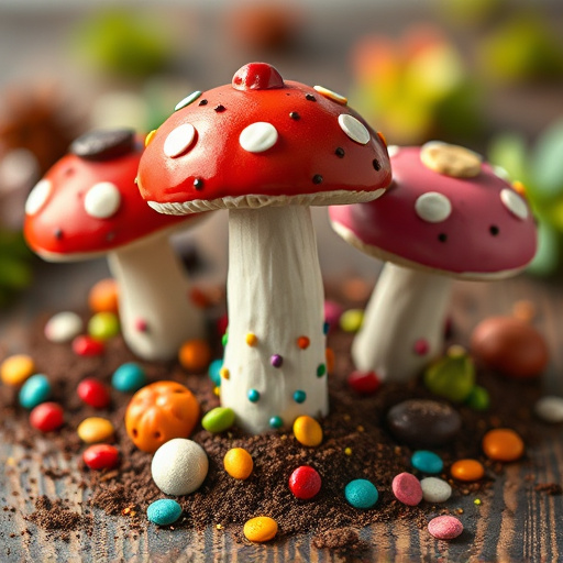 Colorful Magic Mushroom Chocolates