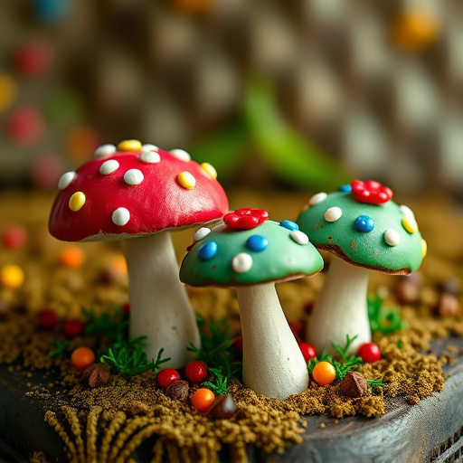 Colorful Magic Mushroom Chocolates