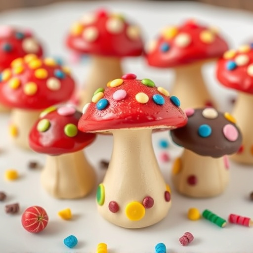 Colorful Magic Mushroom Chocolates
