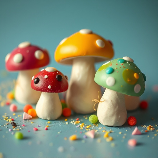Colorful Magic Mushroom Chocolates