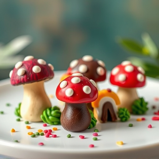 Colorful Magic Mushroom Chocolates