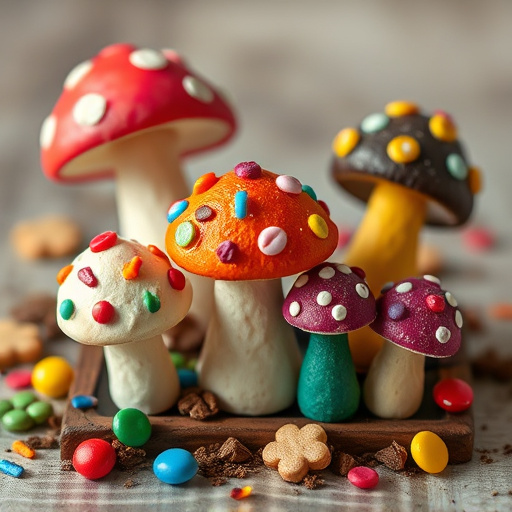 Colorful Magic Mushroom Chocolates