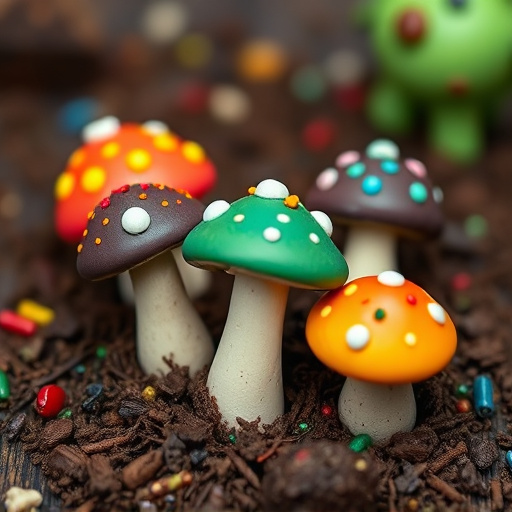 Colorful Magic Mushroom Chocolates