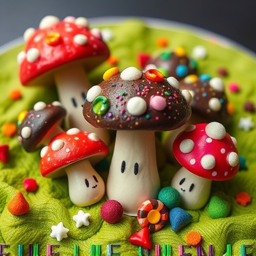 Colorful Magic Mushroom Chocolates