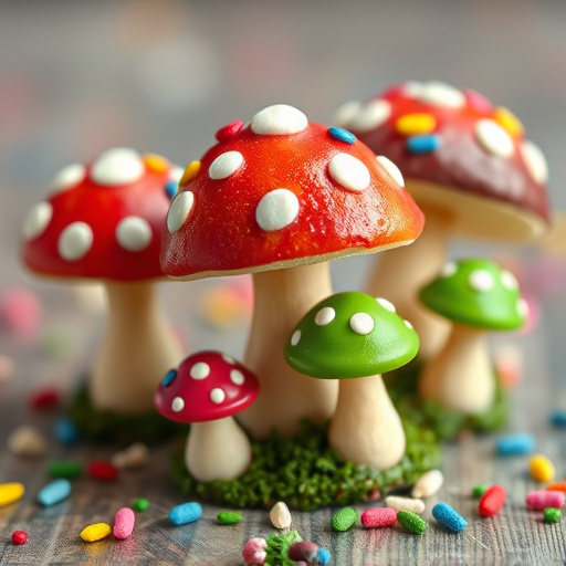 Colorful Magic Mushroom Chocolates