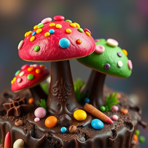 Colorful Magic Mushroom Chocolates