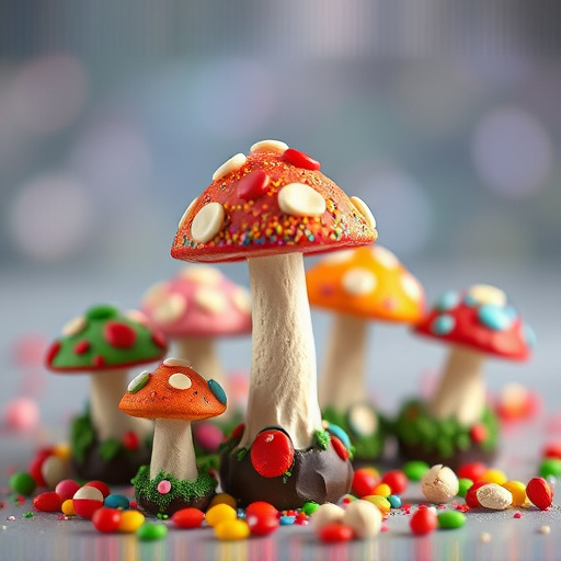Colorful Magic Mushroom Chocolates