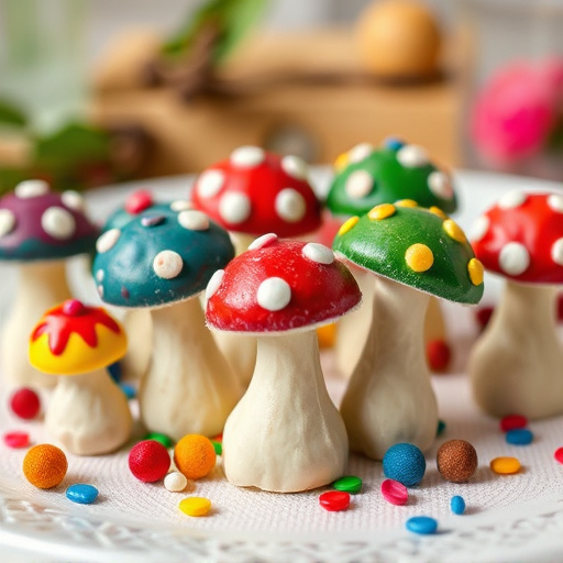 Colorful Magic Mushroom Chocolates
