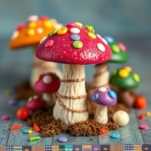 Colorful Magic Mushroom Chocolates