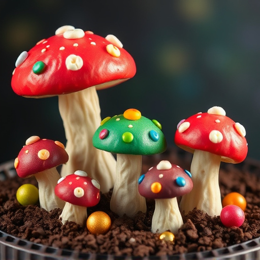 Colorful Magic Mushroom Chocolates