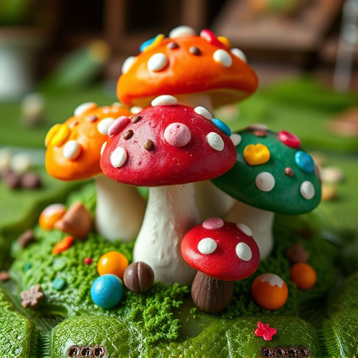 Colorful Magic Mushroom Chocolates