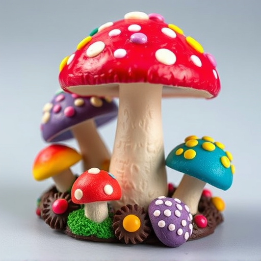 Colorful Magic Mushroom Chocolates