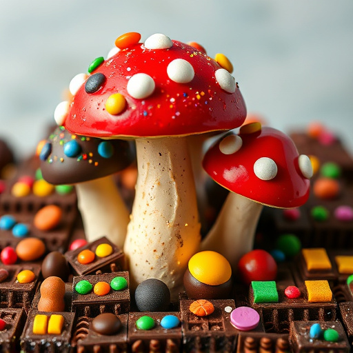 Colorful Magic Mushroom Chocolates