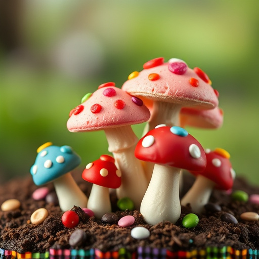 Colorful Magic Mushroom Chocolates