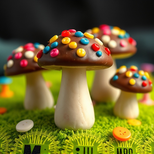 Colorful Magic Mushroom Chocolates