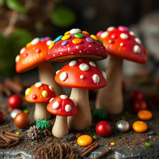 Colorful Magic Mushroom Chocolates