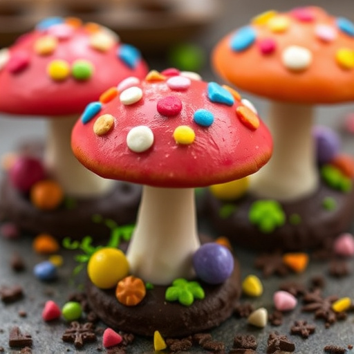 Colorful Magic Mushroom Chocolates