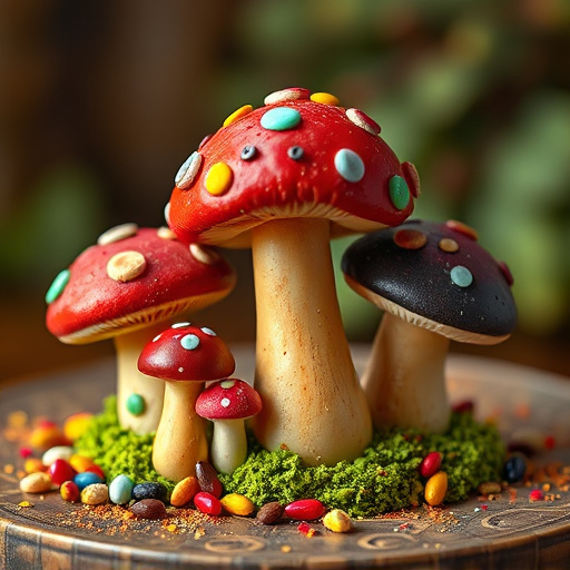 Colorful Magic Mushroom Chocolates