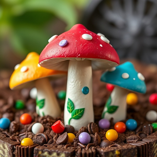 Colorful Magic Mushroom Chocolates