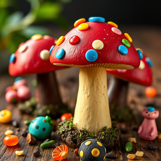 Colorful Magic Mushroom Chocolates