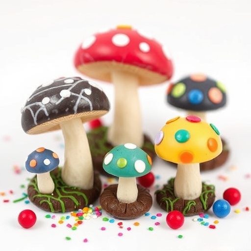 Colorful Magic Mushroom Chocolates