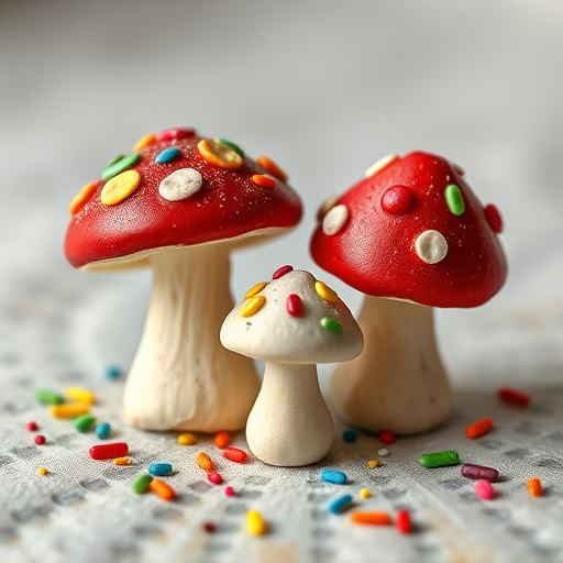 Colorful Magic Mushroom Chocolates